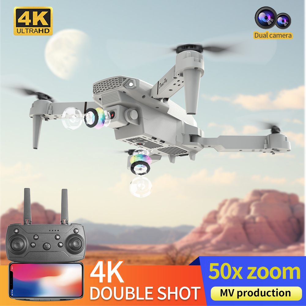 2026年新型 E88 プロ仕様 HD 4K RCドローン  - Drone Kit With Camera のレビューと価格